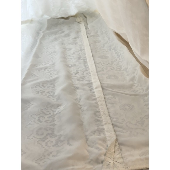 VTG Lorrie Deb San Francisco Wedding Dress Womens 11/12 Victorian Lace USA Read - Picture 12 of 14
